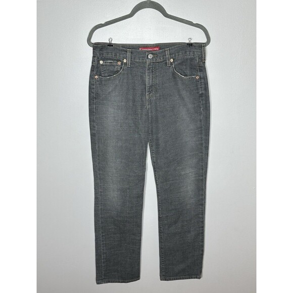 Levi’s 505 Lower Rise Straight Leg Size 10 MIS M Womens Black Denim - Picture 1 of 10